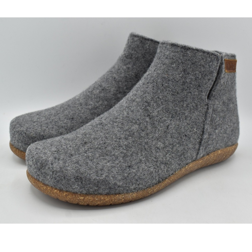 Taos Wooldo Wool Ankle Booties Women EU 37 Charcoal Grey NEW Slipper
